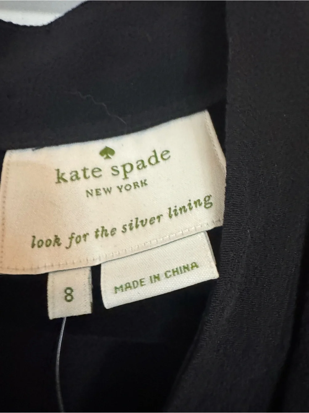 kate spade Black Cap-Sleeve Wrap Dress